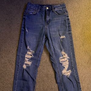 Womens distressed wild fable mom jeans